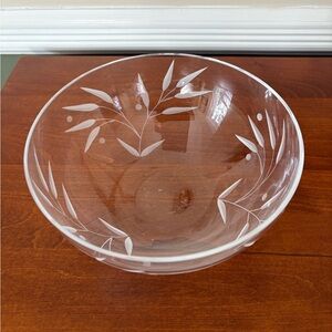 Lenox Opal Innocence Peony Etched Bowl